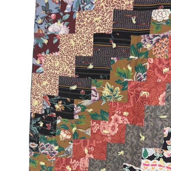 Handcrafted Country Farmhouse Cottage Patchwork‎ Quilt Throw Blanket Bed Scarf - Picture 3 of 8